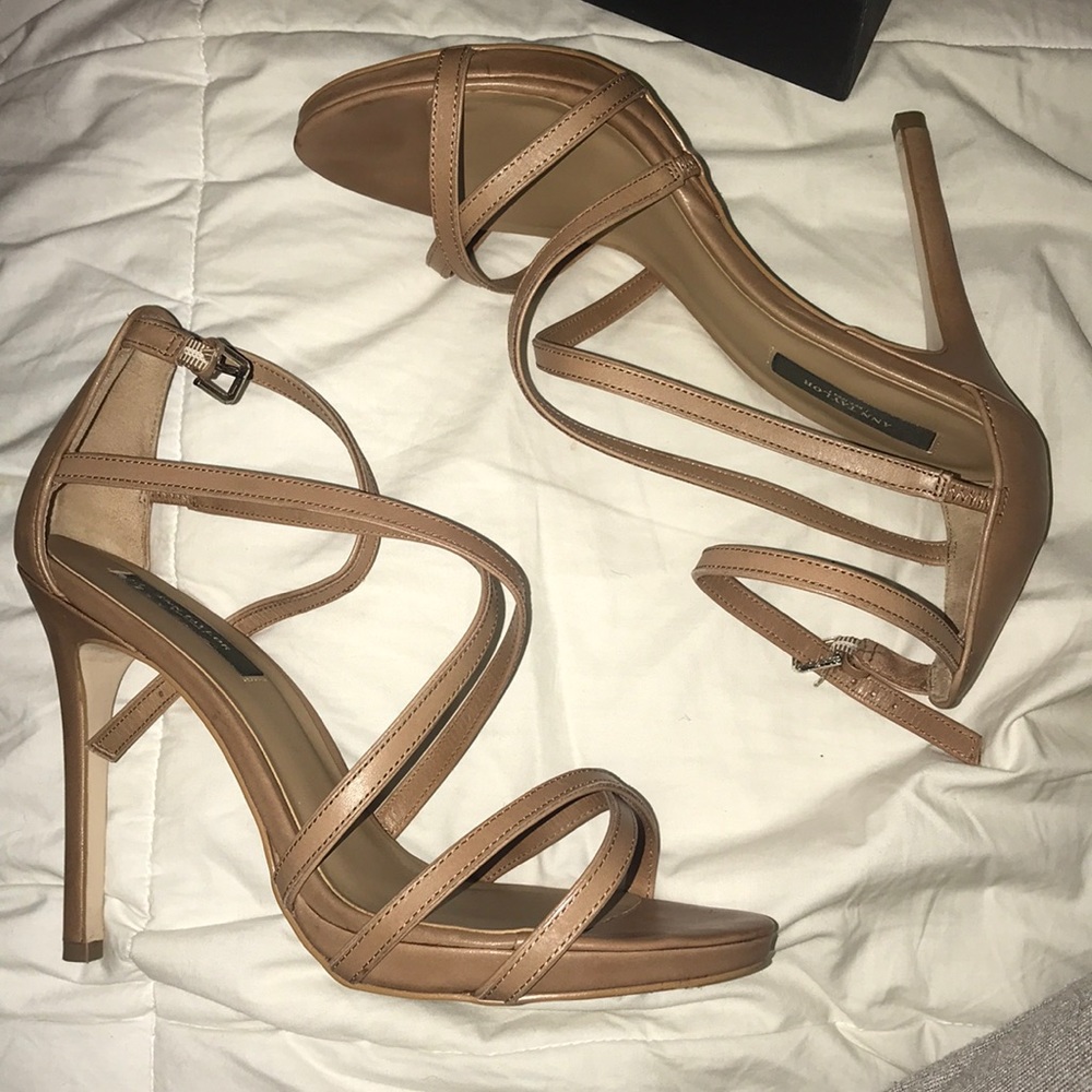 Ann Taylor nude strappy heels